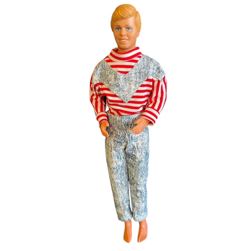 Vintage Mattel Ken Doll 1968 w/ Retro Outfit Light Complexion Good Condition